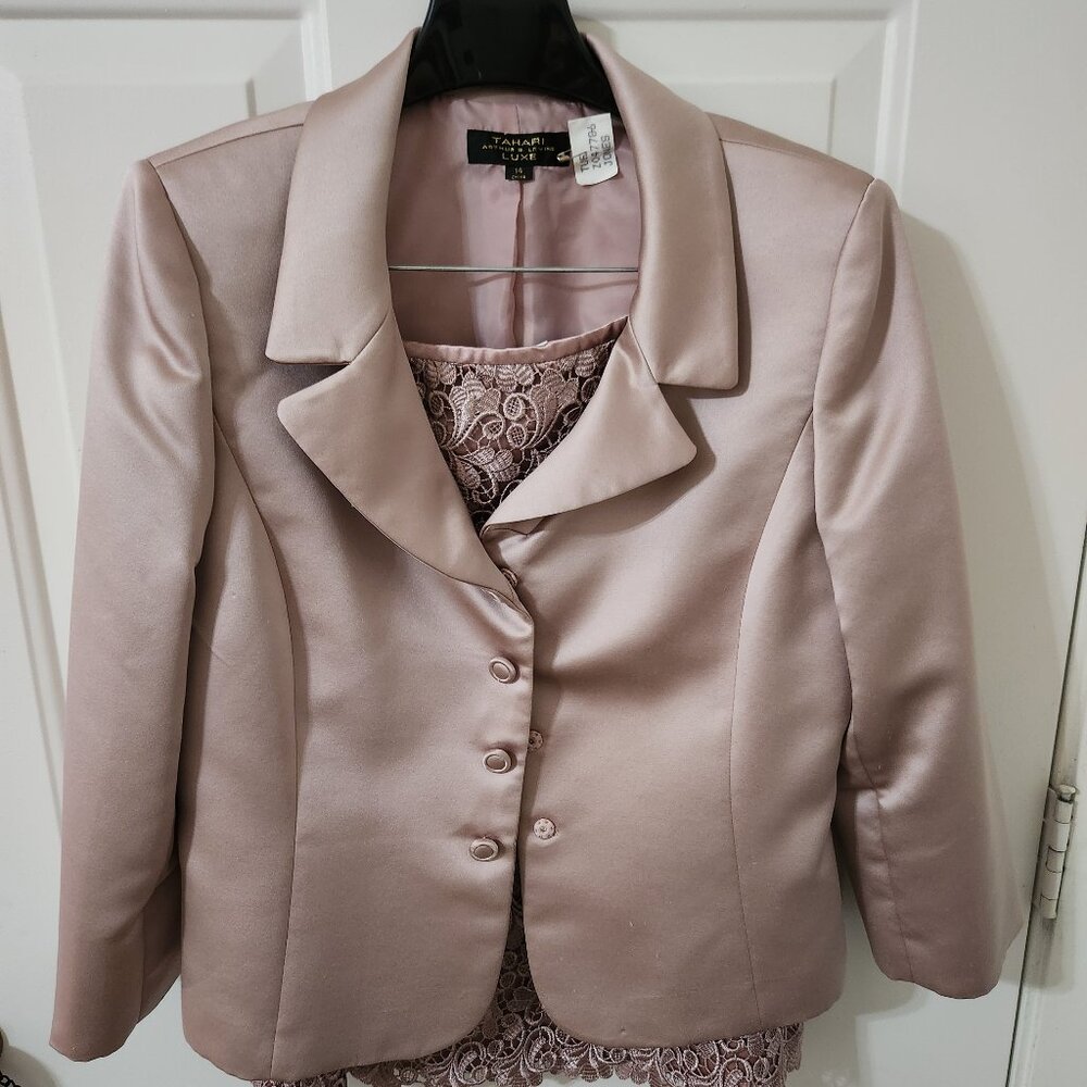 Tahari; pink/rose color